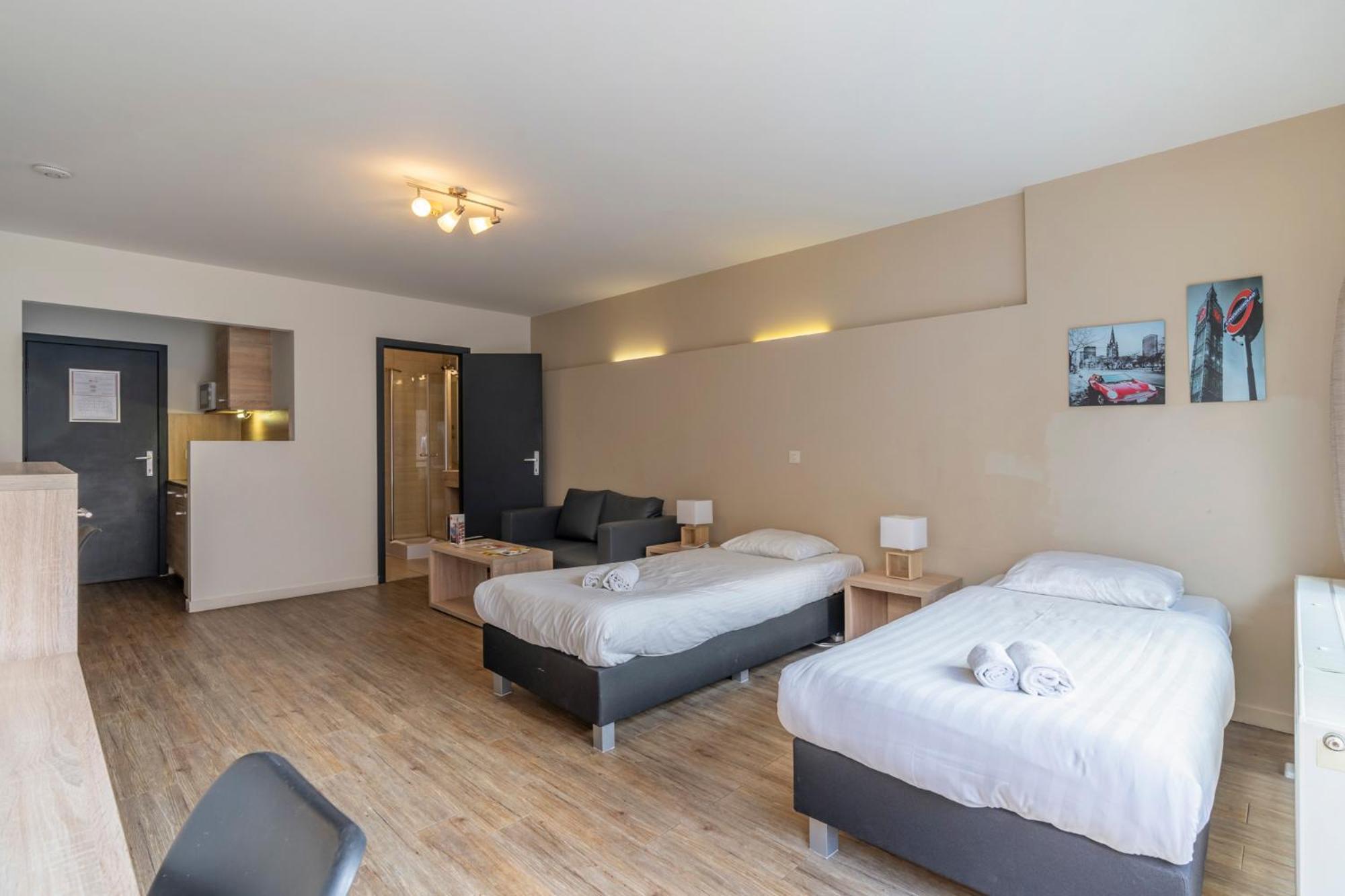 Studio met 2 Aparte Bedden